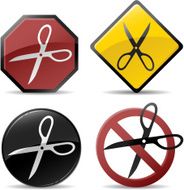 Cutting Scissors Symbols