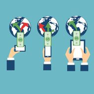 Vector online banking concept N2