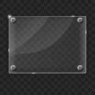 Glass frame on abstract metal background Vector illustration N13