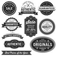 Flat Design Labels