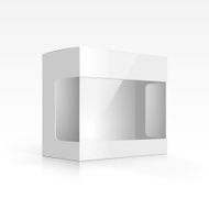 Vector Blank Box with Transparent Window N4