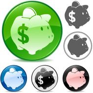 Savings Piggy Bank Icons