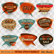 Vintage Style Speech Bubble Cards