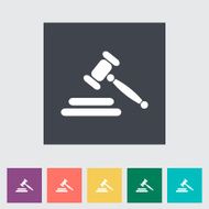 Auction flat icon N4