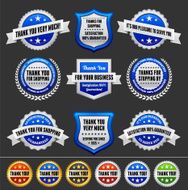 Thank You Note Badges Collection N3