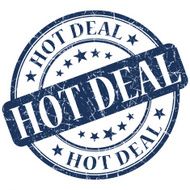 hot deal blue round stamp