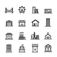 Building Icons Set - Acme Series