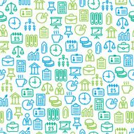 Seamless pattern with business elements N2