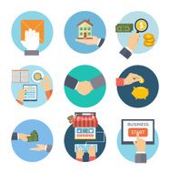 Business concept icons N16