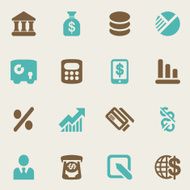 Banking icons Color series N2