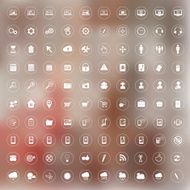 Set of universal icons for web and mobile