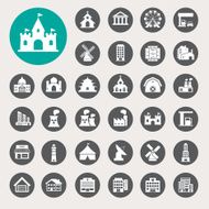 Buildings Icon set N5