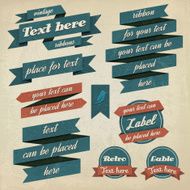 Vintage Ribbons and Labels N2