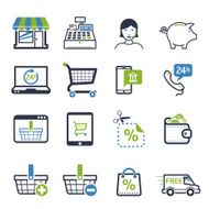 Shopping icons set 01