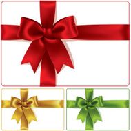 Red Golden and Green Bows N3