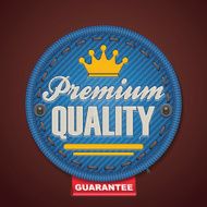 Premium quality fabric badge