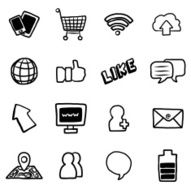Social Network Icon set N8