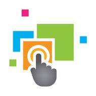 New colorful high tech application symbol and logo template
