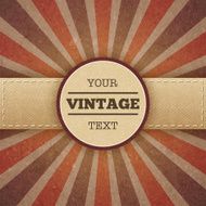 Vintage sunburst promo poster N2