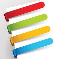 Multicolored corner bookmarks