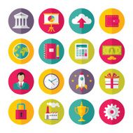 Icons Vector Set in Flat Design Style - 02 N2