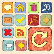Hand drawn icons N6