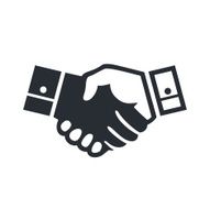 Deal handshake sign