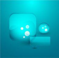 Vector blue bubbles