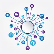 Circle Social Media Connection N2
