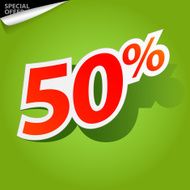Vector label percent N7