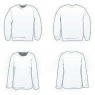 Sweatshirt design template set N2