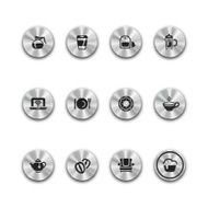 Steel Cafe Buttons N2