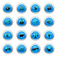 Blue Icons - Finance