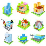Building icon set N3