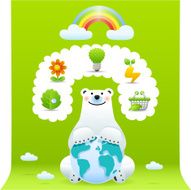 polar bear with Environment icons