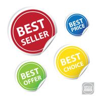 Best Seller Sticker or Sign
