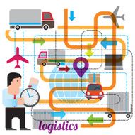 Logistics Vector illustration