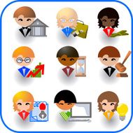 Set of icons for business