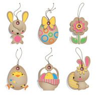 Cardboard Easter Labels