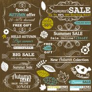 Set of special sale offer labels and banners vector N18