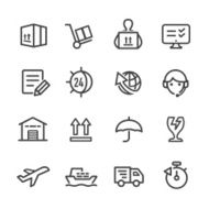 Shipping and Logistics Icons - Line Series N2