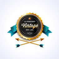 Golden Vintage Badge N2