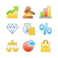&quot;Roundi&quot; Icon Set - Business Finance