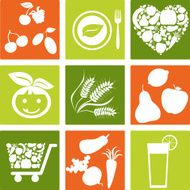 Organic Food icons N4