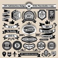 Custom Quality Badge Black &amp; White Banners Badges and Symbols N2