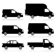 Commercial Van Silhouettes