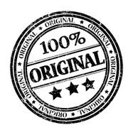 Round stamp with text Original