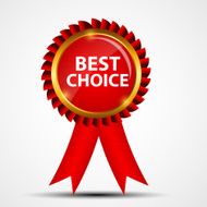 Vector red sign label template N3