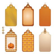 Autumnal Paper Tags