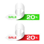 Discount labels Set of Colorful Sample stickers